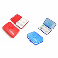 Promotional Plastic 6 Case Rectangle Pill Box Medicine Case